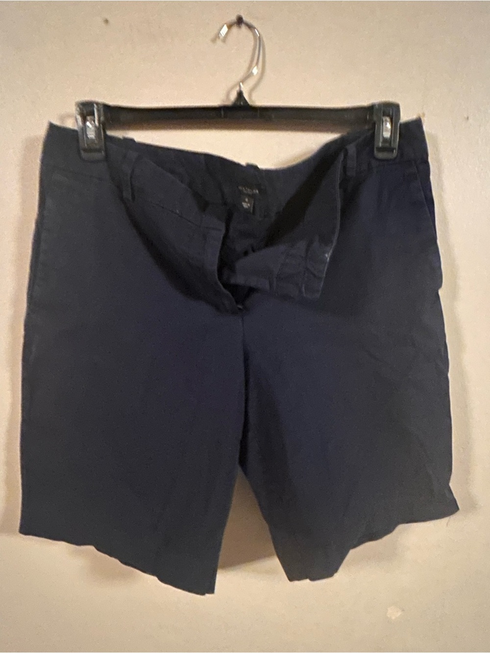 Ann Taylor Factory Navy Women's Flat-Front Shorts